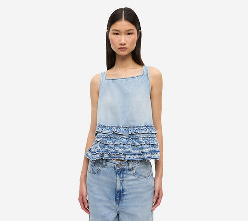 ÁO JEANS GAN-SOFT CÓ BÈO NHÚN
