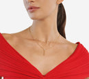 BRT-NECKLACE MULTISOLITAIRE Y Số sê-ri AAB54175 Trọng lượng vàng ròng 3,98 g