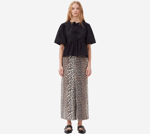ÁO KIỂU GAN-COTTON POPLIN XÒE VẠT