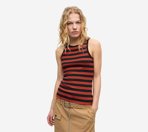 ÁO BA LỖ SỌC GÂN COTTON MỀM