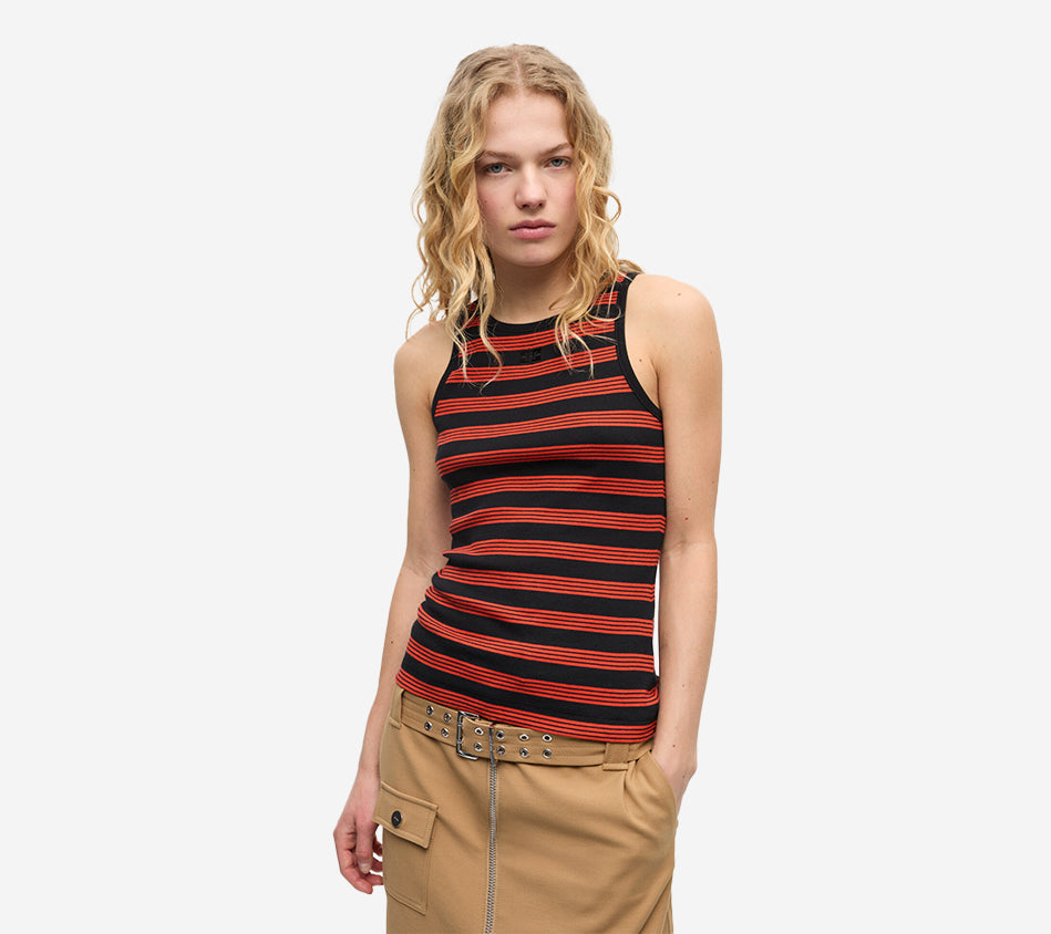 ÁO BA LỖ SỌC GÂN COTTON MỀM