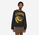 GAN-FINE BRUSHED ALPACA BANANA CỔ TRÒN DÁNG RỘNG