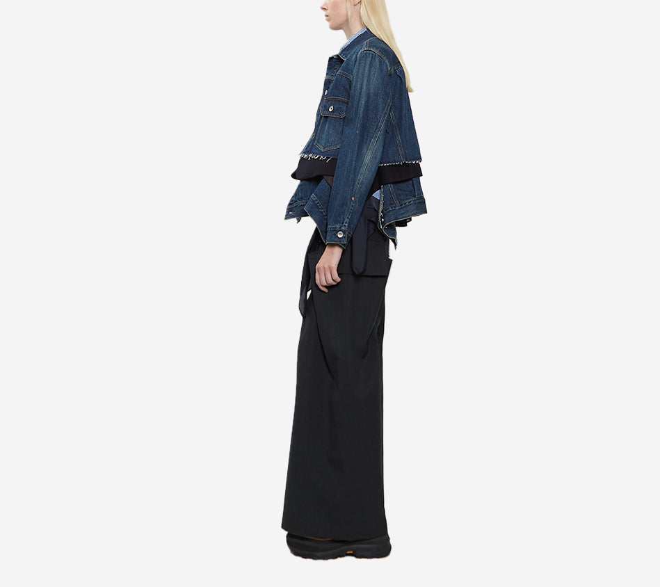 ÁO KHOÁC SAC-DENIM X VẢI MELTON LEN