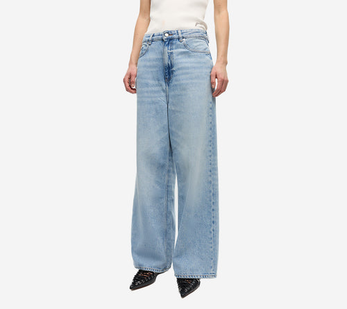 QUẦN JEANS GAN-SOFT RỘNG PHOM BAGGY VẢI DENIM CỨNG CÁP