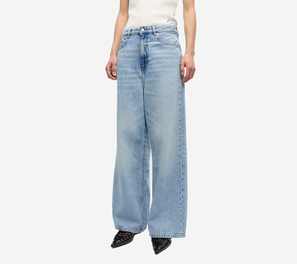 QUẦN JEANS GAN-SOFT RỘNG PHOM BAGGY VẢI DENIM CỨNG CÁP