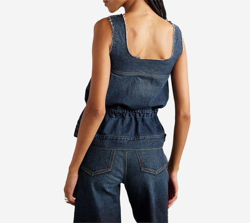 ÁO HAI DÂY DENIM SAC
