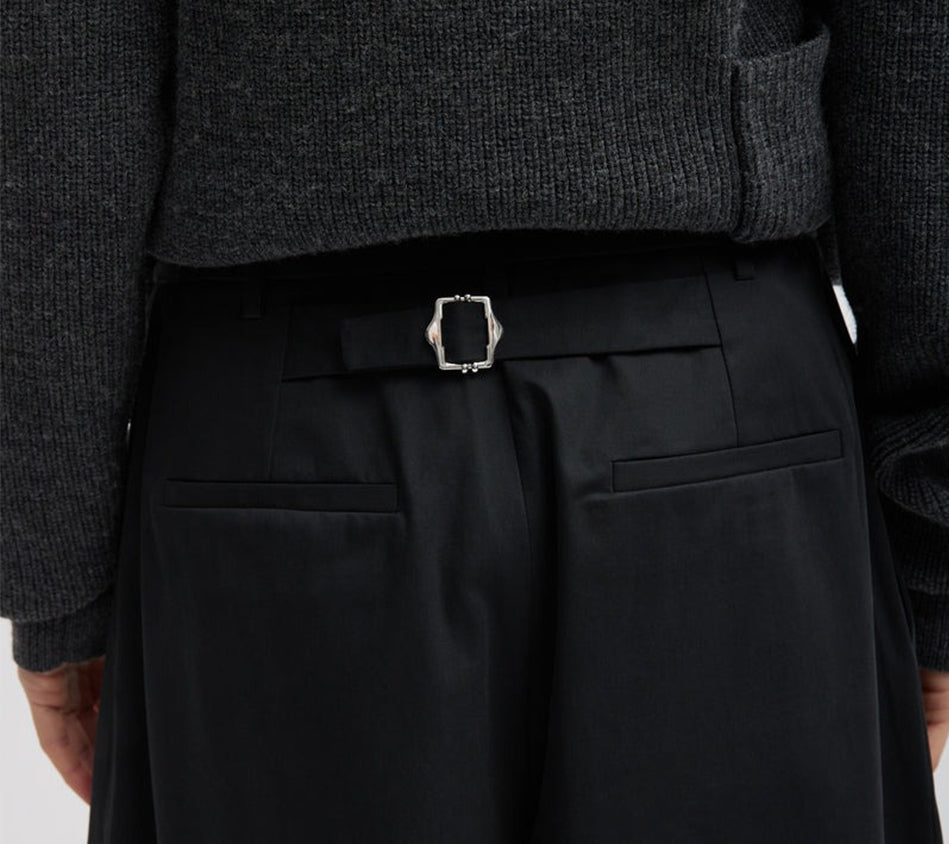 QUẦN DÀI LỬNG XẾP LY GẤP BA TIB-BIO TWILL