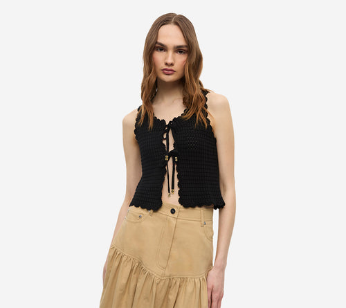 ÁO REN GÂN-COTTON CÓ HỌA TIẾT