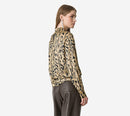 FOT-"MOIREE" PRINT SATIN OVERSIZED SHIRT