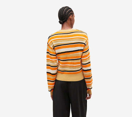ÁO LEN CASHMERE SỌC RÁCH GAN