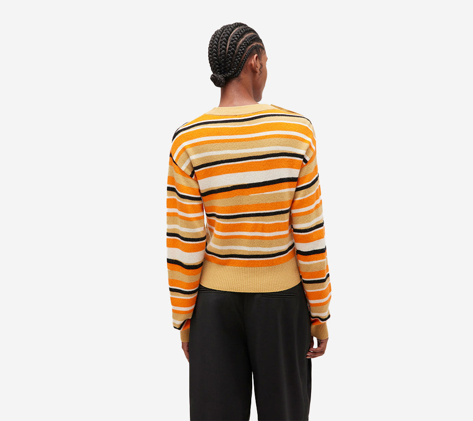 ÁO LEN CASHMERE SỌC RÁCH GAN