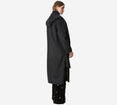 FOT-WOOL MOHAIR CLOTH HOODED ASTRAKHAN EFFECT COAT