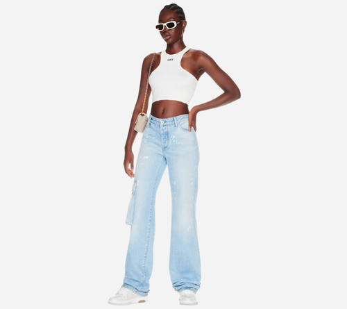 ÁO CROP DÁNG CỘT SỌC GÂN OWH-OFF