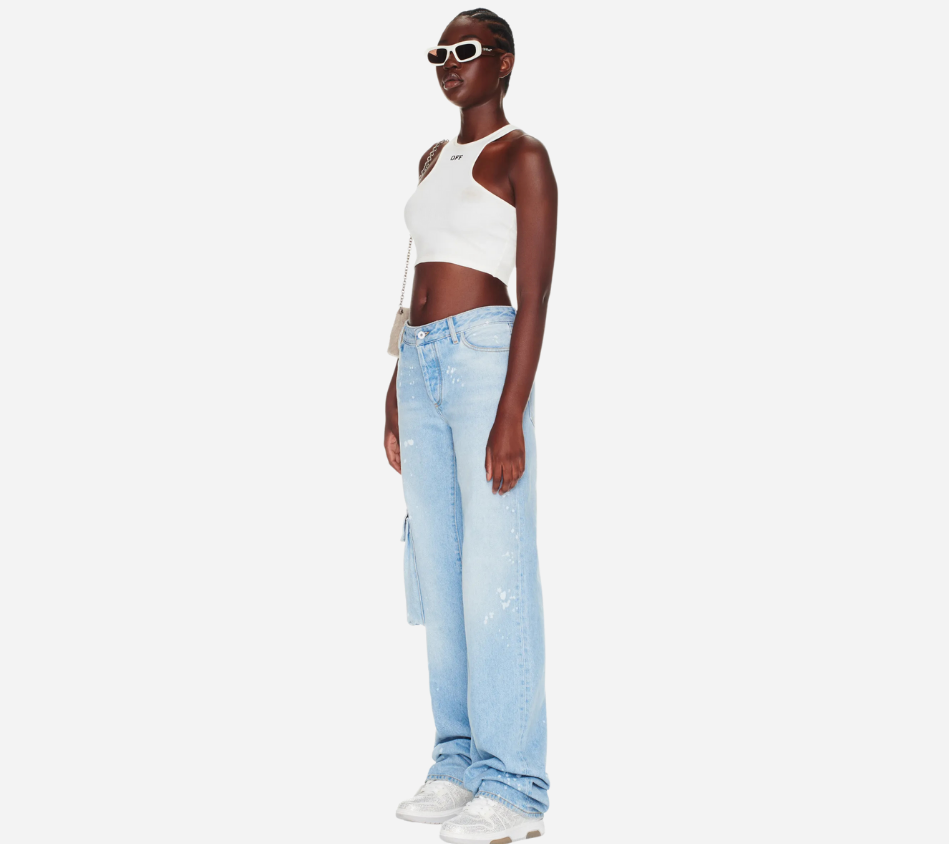 ÁO CROP DÁNG CỘT SỌC GÂN OWH-OFF