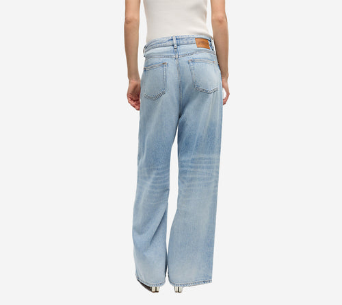 QUẦN JEANS GAN-SOFT RỘNG PHOM BAGGY VẢI DENIM CỨNG CÁP