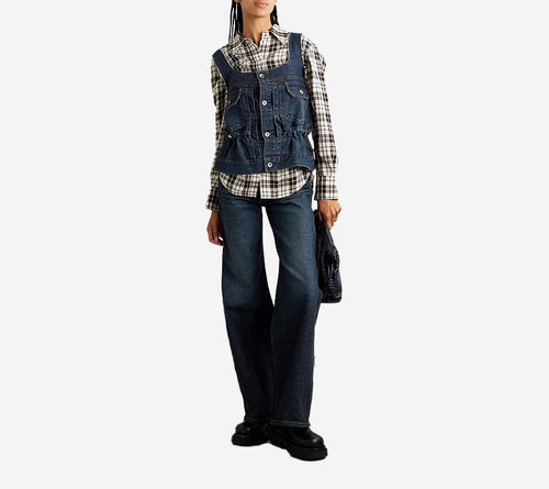 ÁO HAI DÂY DENIM SAC
