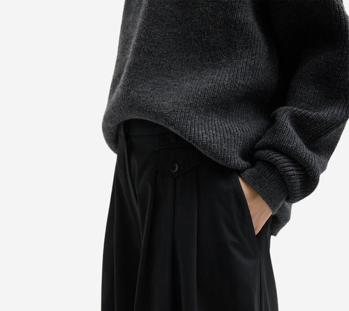 QUẦN DÀI LỬNG XẾP LY GẤP BA TIB-BIO TWILL