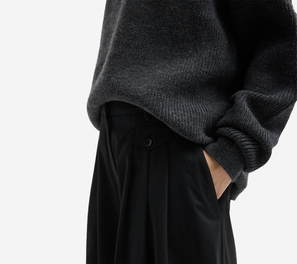 QUẦN DÀI LỬNG XẾP LY GẤP BA TIB-BIO TWILL