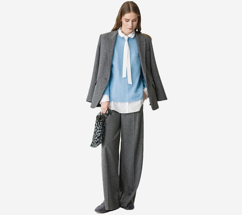 FOT-WOOL CLOTH PALAZZO PANTS