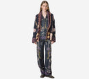 FOT-"SOGNI" PRINT ENVERS SATIN PAJAMA SHIRT