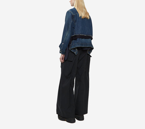 ÁO KHOÁC SAC-DENIM X VẢI MELTON LEN