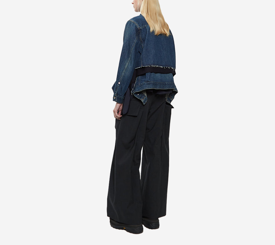 ÁO KHOÁC SAC-DENIM X VẢI MELTON LEN