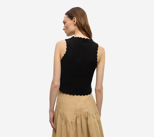 ÁO REN GÂN-COTTON CÓ HỌA TIẾT
