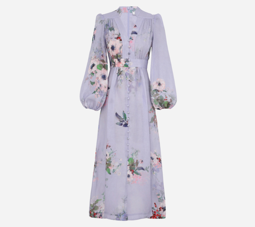 ĐẦM MIDI ZIM-EVERLEY XẺ CỔ SÂU