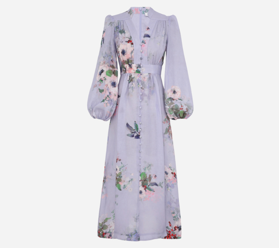 ĐẦM MIDI ZIM-EVERLEY XẺ CỔ SÂU