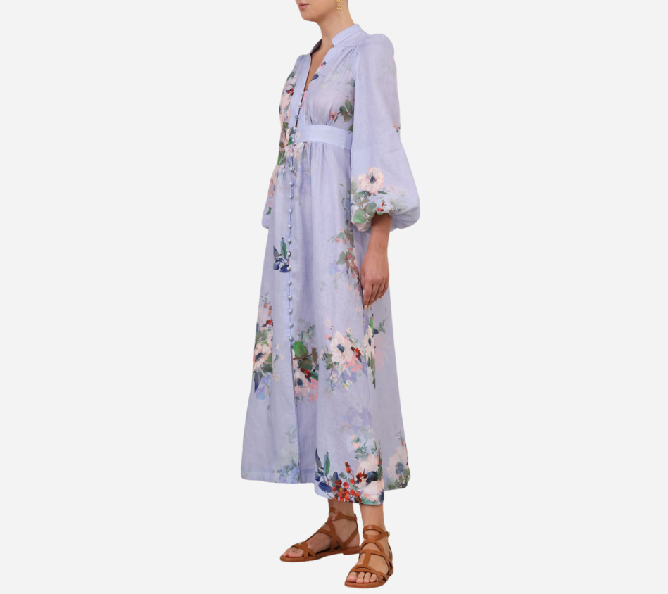 ĐẦM MIDI ZIM-EVERLEY XẺ CỔ SÂU