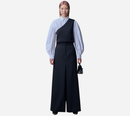 JUN-HIDDEN PLEATS WIDE PANTS