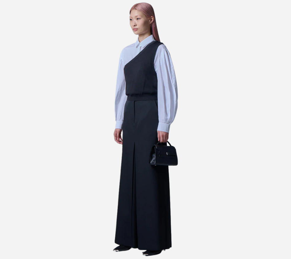 JUN-HIDDEN PLEATS WIDE PANTS