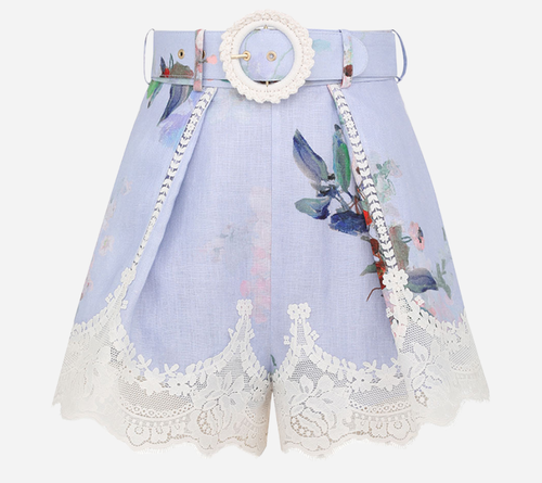 QUẦN SHORT NẾP GẤP TRANG TRÍ REN ZIM-EVERLEY