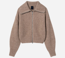 JUN-[ESSENTIAL] HAIRY HIGHT NECK CARDIGAN