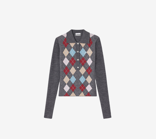 ÁO POLO GAN-FINE MERINO DỆT JACQUARD