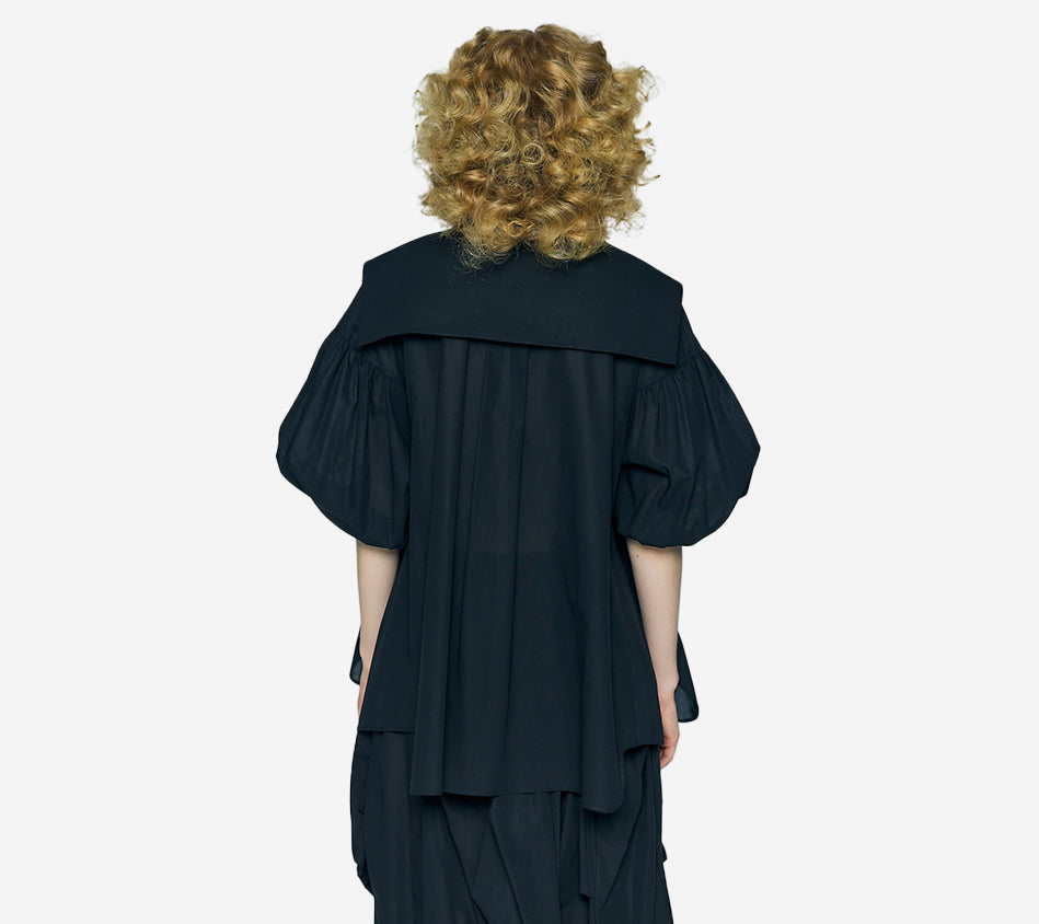 ÁO BLOUSE ENF-SAILOR CỔ CỔ ĐIỂN TAY PHỒNG
