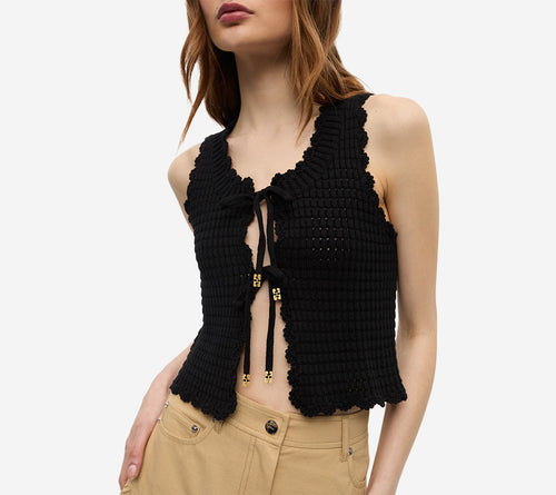 ÁO REN GÂN-COTTON CÓ HỌA TIẾT