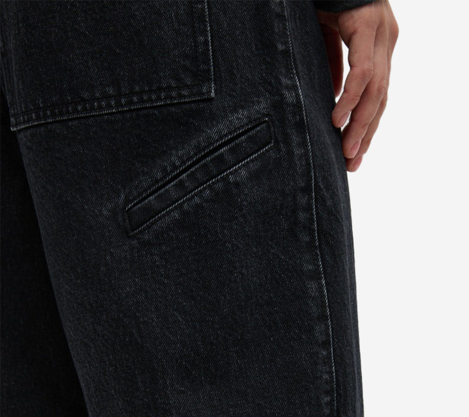QUẦN JEAN CÓ KHÓA KÉO CHUYỂN ĐỔI TIB-BLACK DENIM LARS