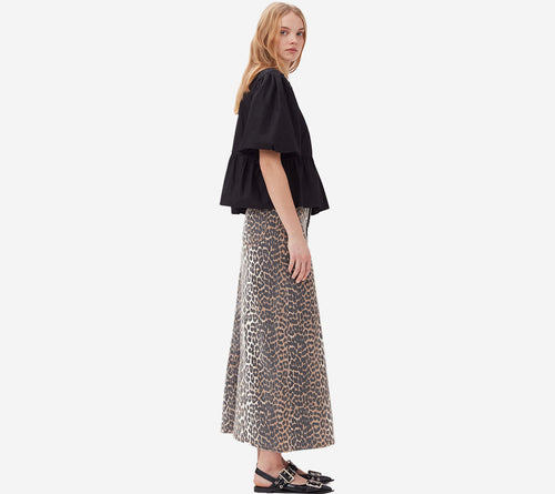 ÁO KIỂU GAN-COTTON POPLIN XÒE VẠT