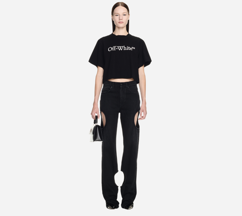 ÁO CROP TEE IN CHỮ BOOKISH LOGO LỚN OWH
