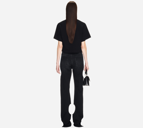 ÁO CROP TEE IN CHỮ BOOKISH LOGO LỚN OWH