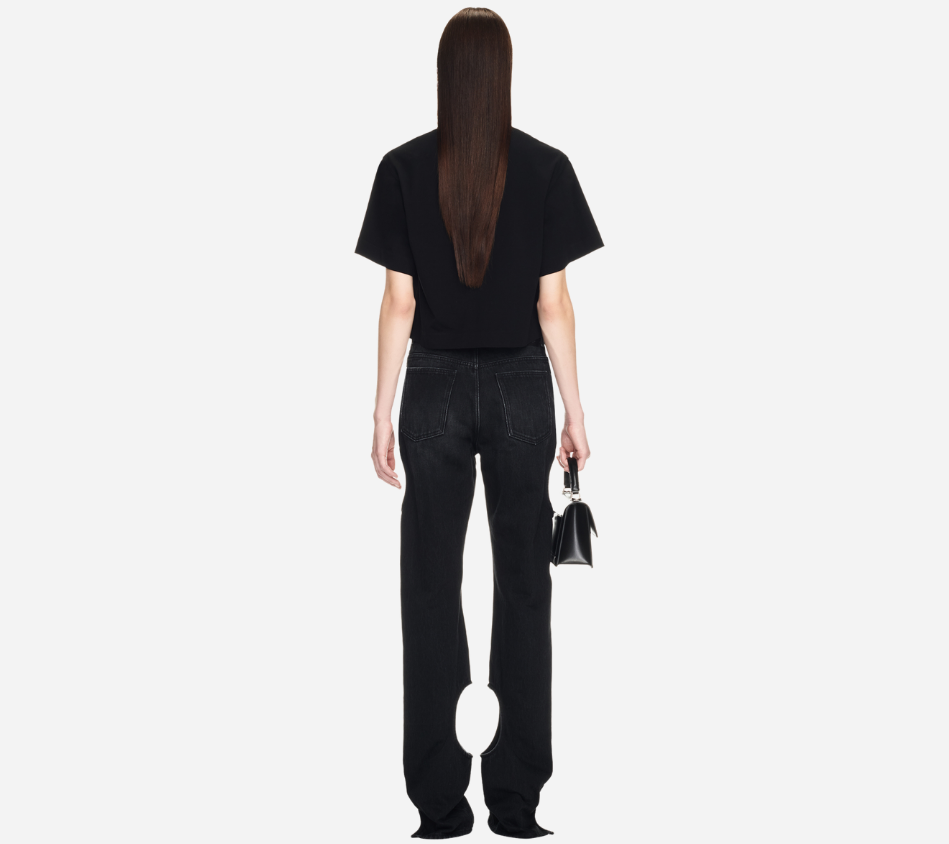 ÁO CROP TEE IN CHỮ BOOKISH LOGO LỚN OWH