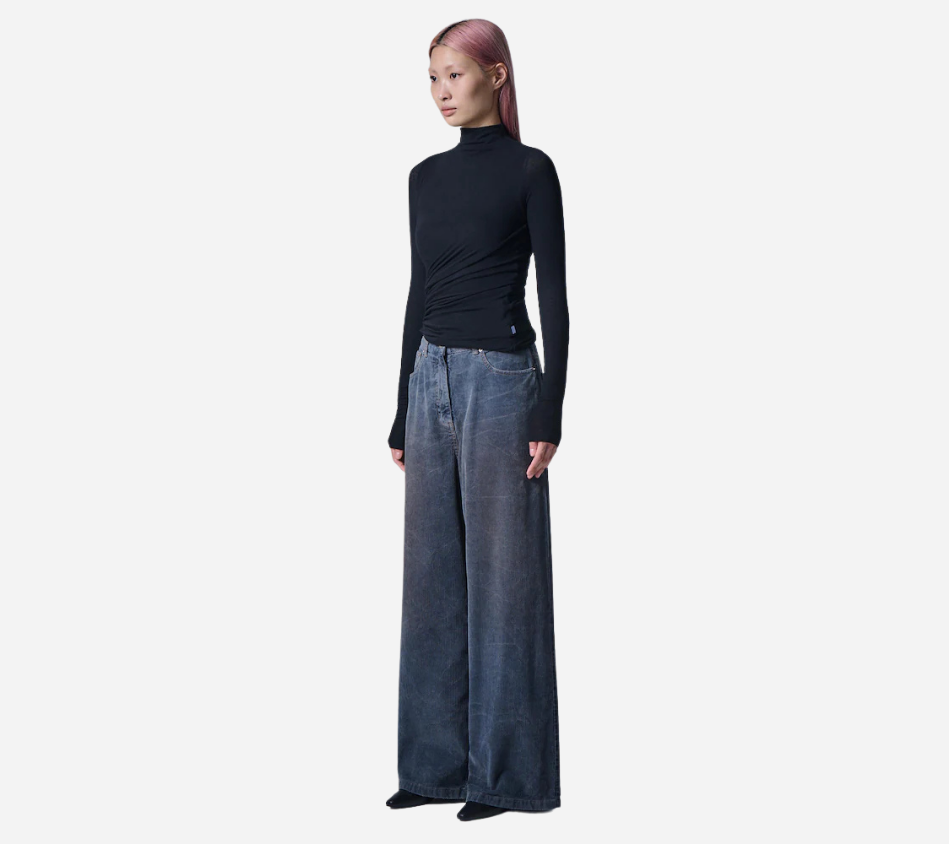 JUN-[ESSENTIAL] WAIST TWIST LONG SLEEVE T-SHIRTS