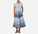 CHÂN VÁY MIDI DENIM ZIM-TALLOW