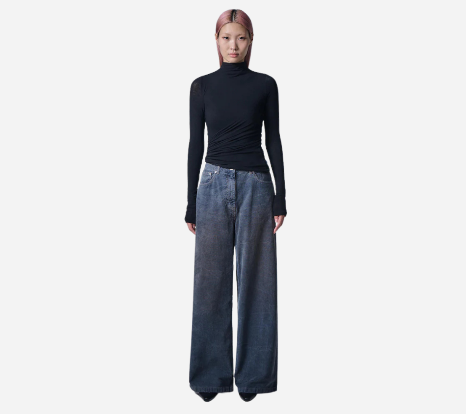 JUN-[ESSENTIAL] WAIST TWIST LONG SLEEVE T-SHIRTS