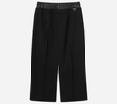 JUN-[ESSENTIAL] DOUBLE WAISTED SLIT SKIRT