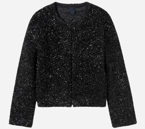 JUN-[ESSENTIAL] METAL QUILTING ZIP-UP CARDIGAN