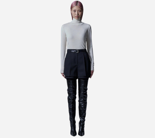 JUN-WOOL-SILK BASIC PULLOVER