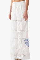 CAMILLA-WIDE LEG WAISTED PANT