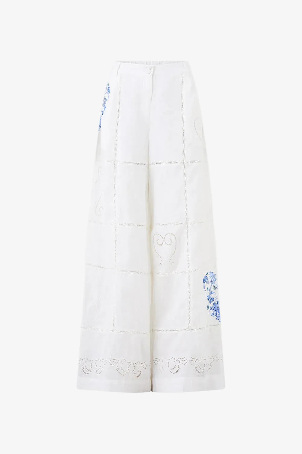 CAMILLA-WIDE LEG WAISTED PANT